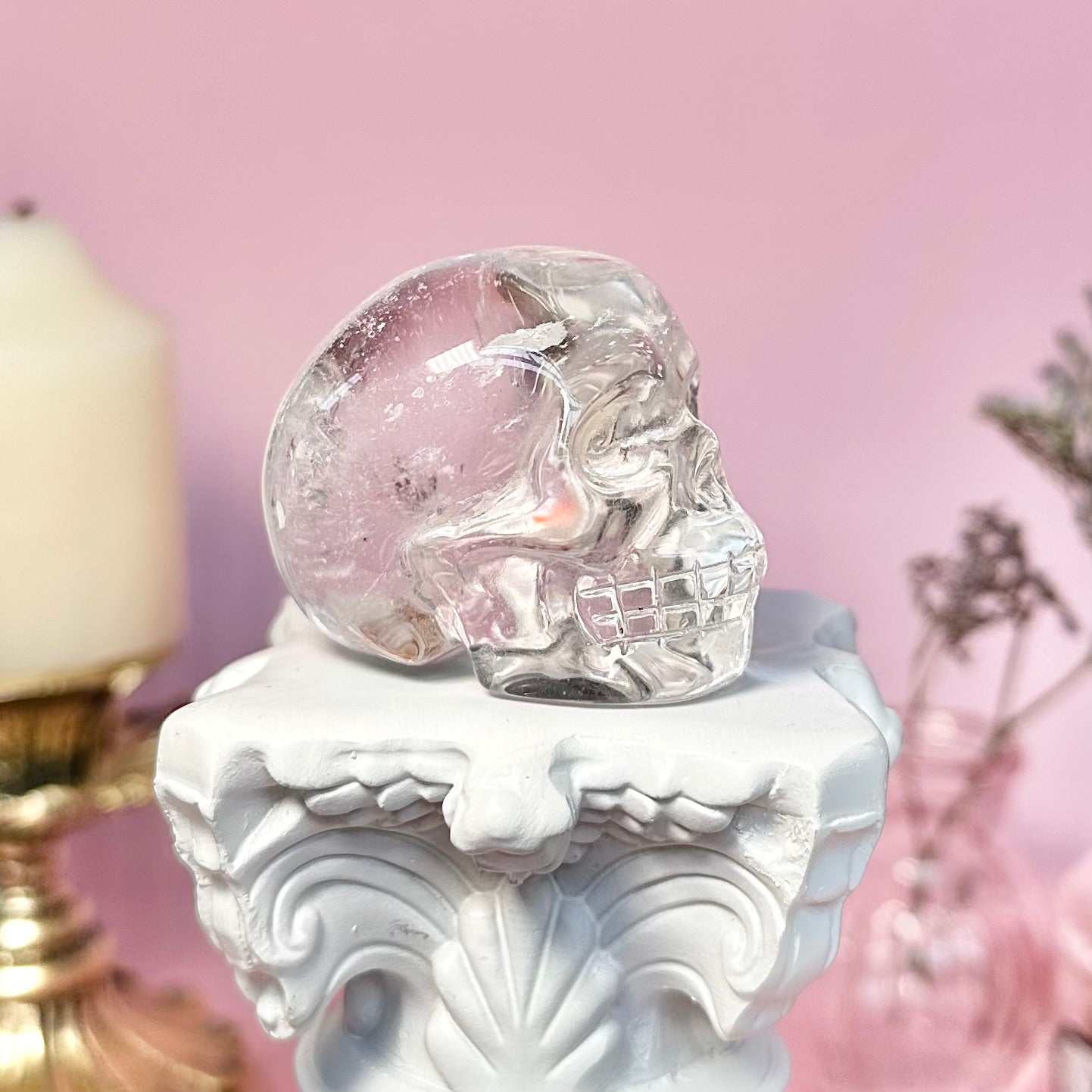 Clear Quartz Skull