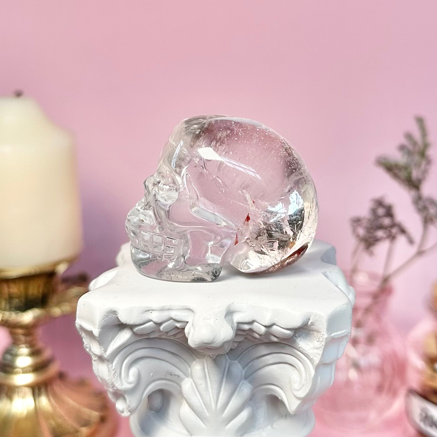 Clear Quartz Skull
