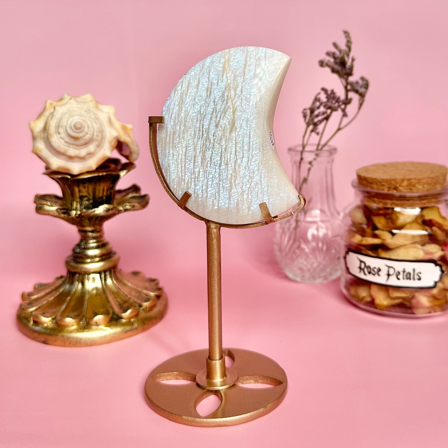 Moonstone Moon on stand