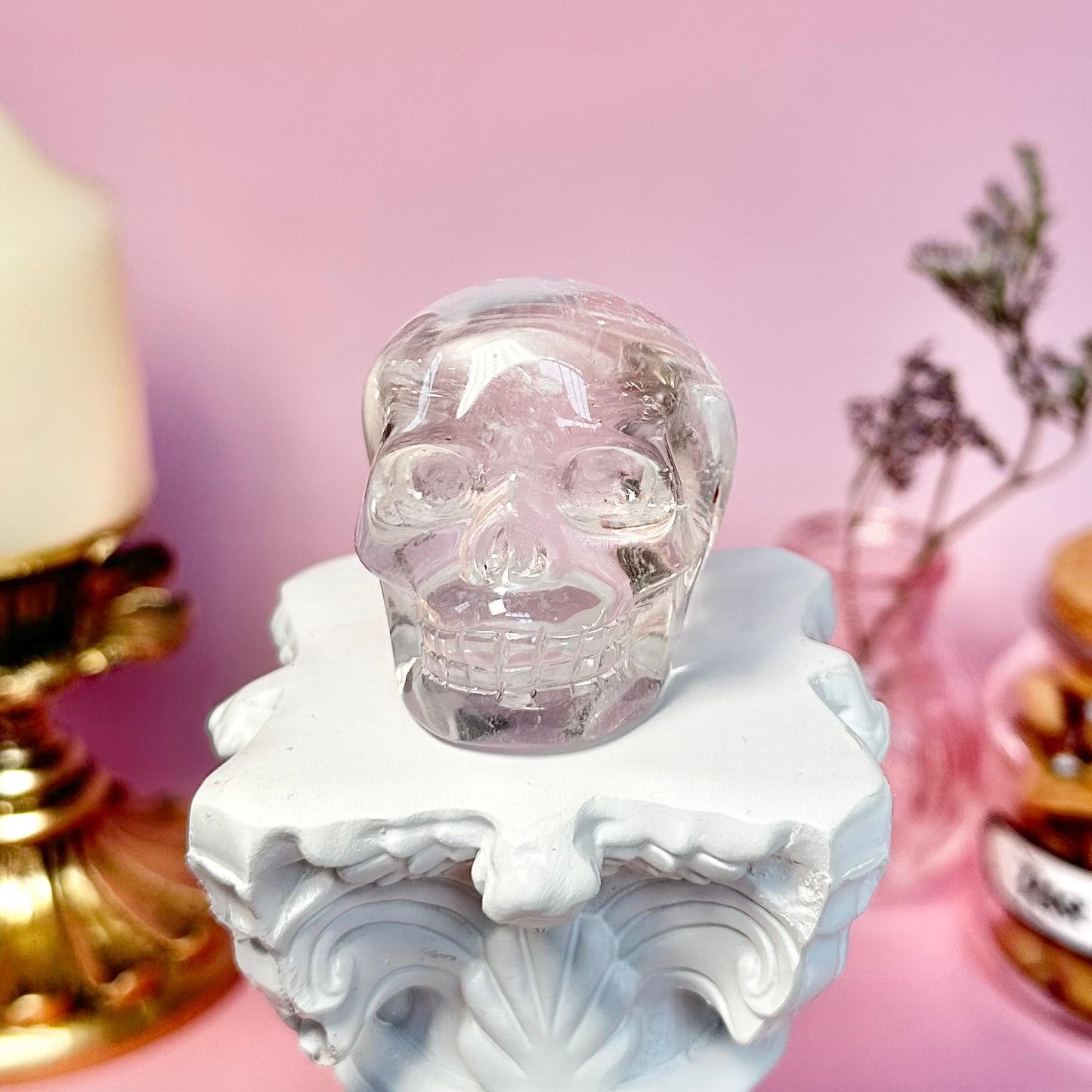 Clear Quartz Skull