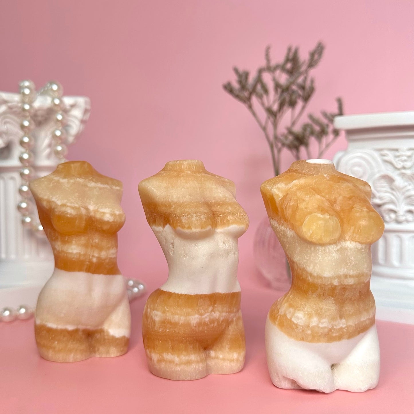 Orange Calcite Goddess