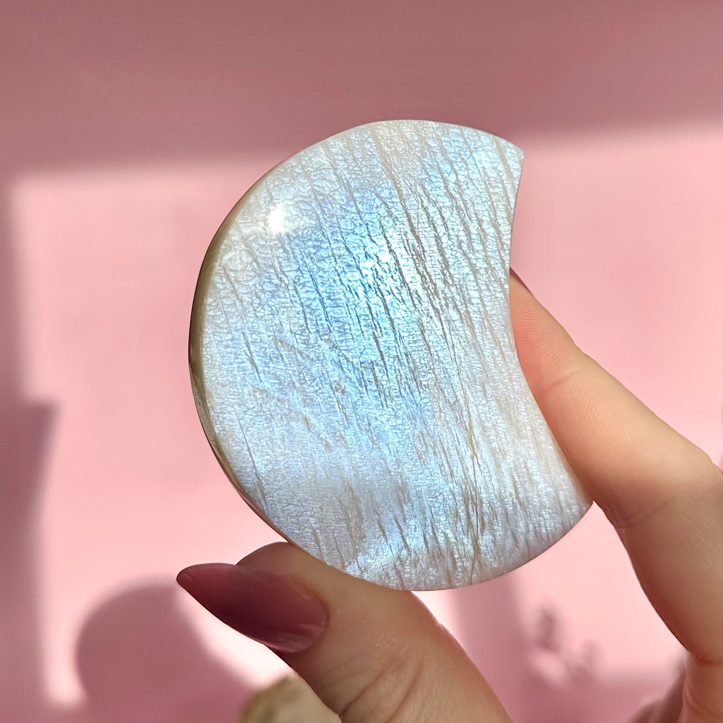 Moonstone Moon on stand