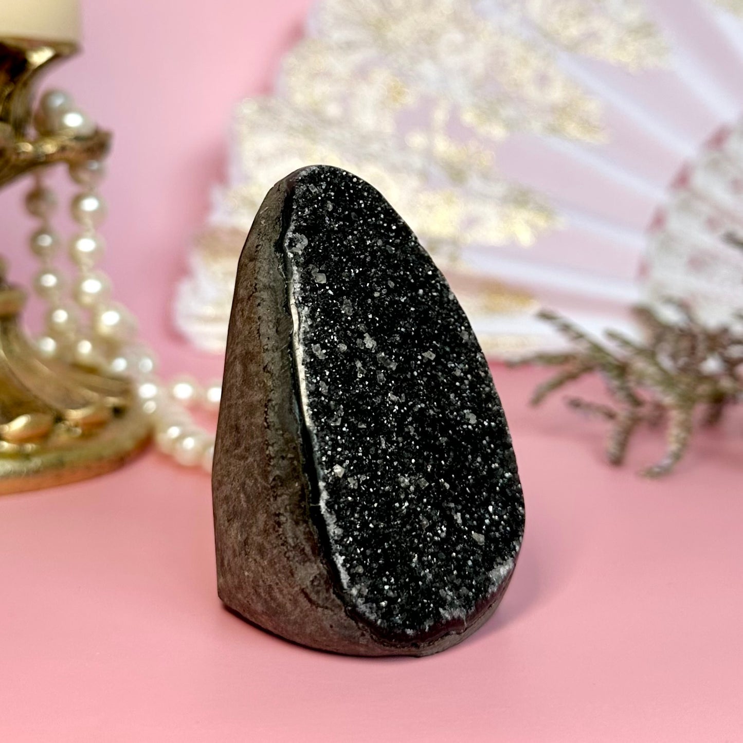 Black Amethyst Geode