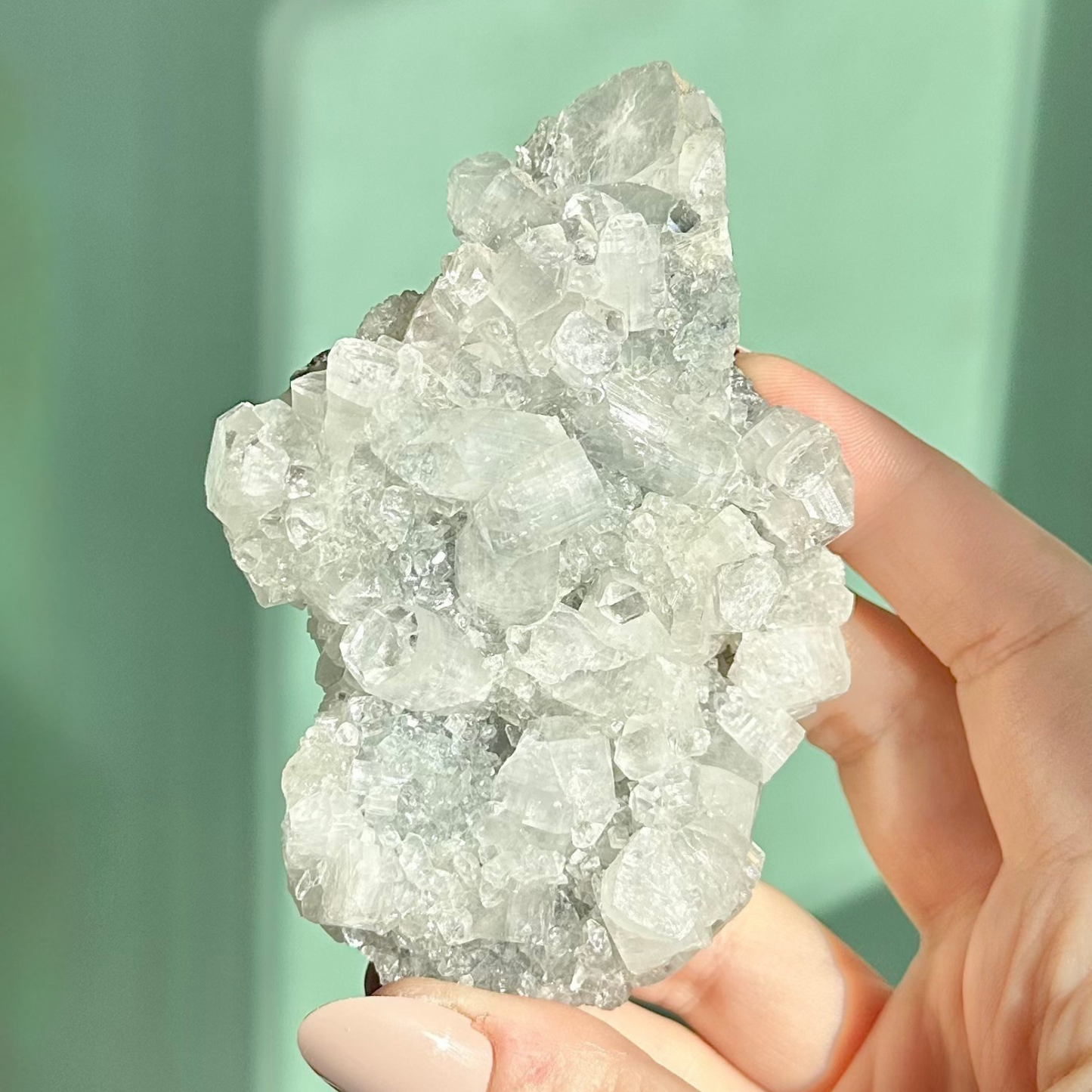 Blue Apophyllite Cluster