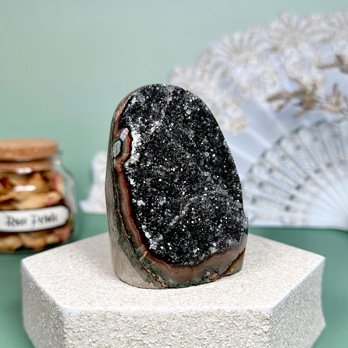 Black Amethyst Geode