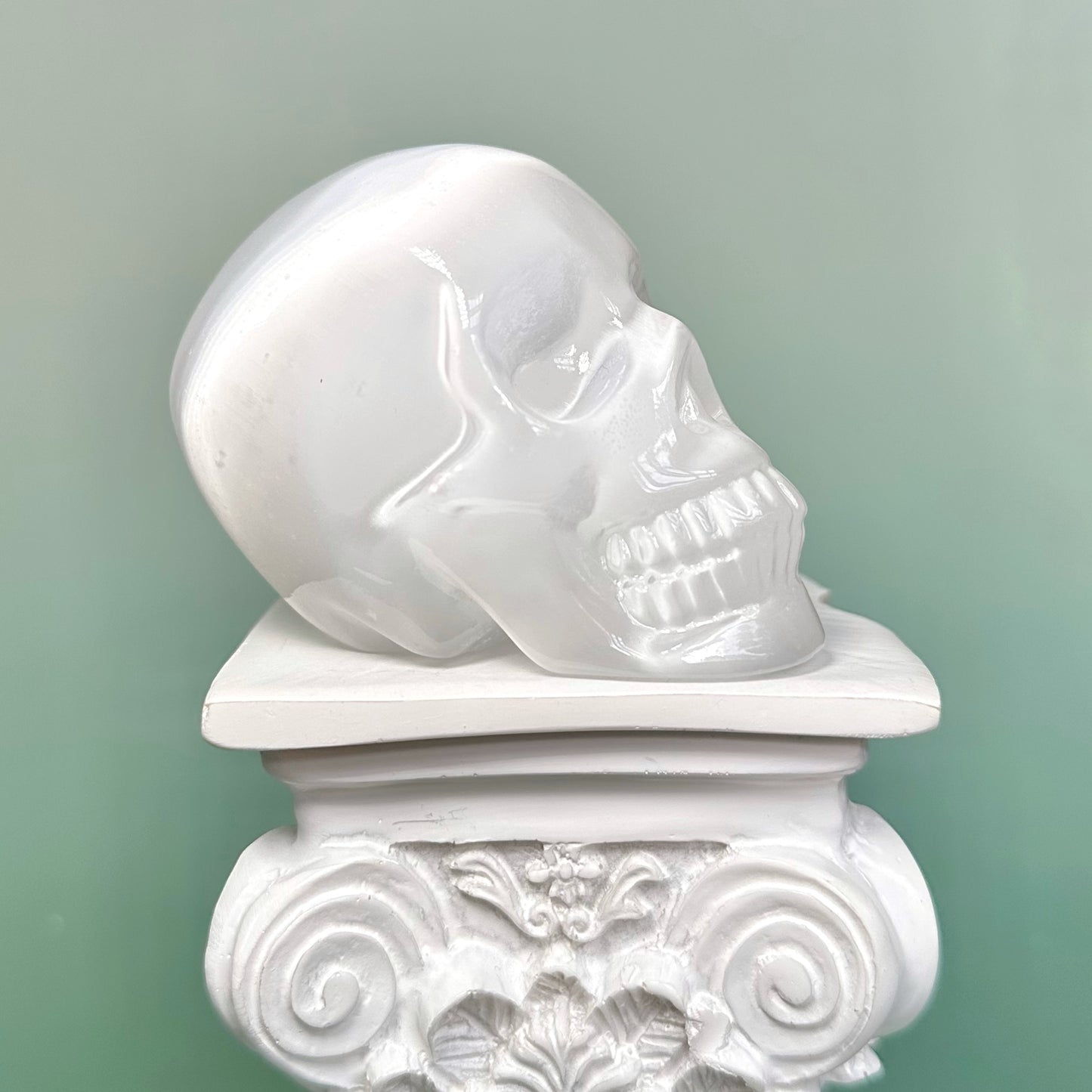 Selenite Skull