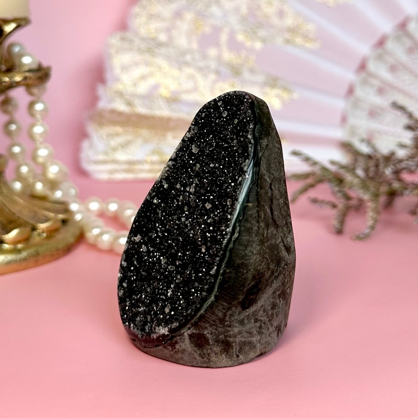 Black Amethyst Geode