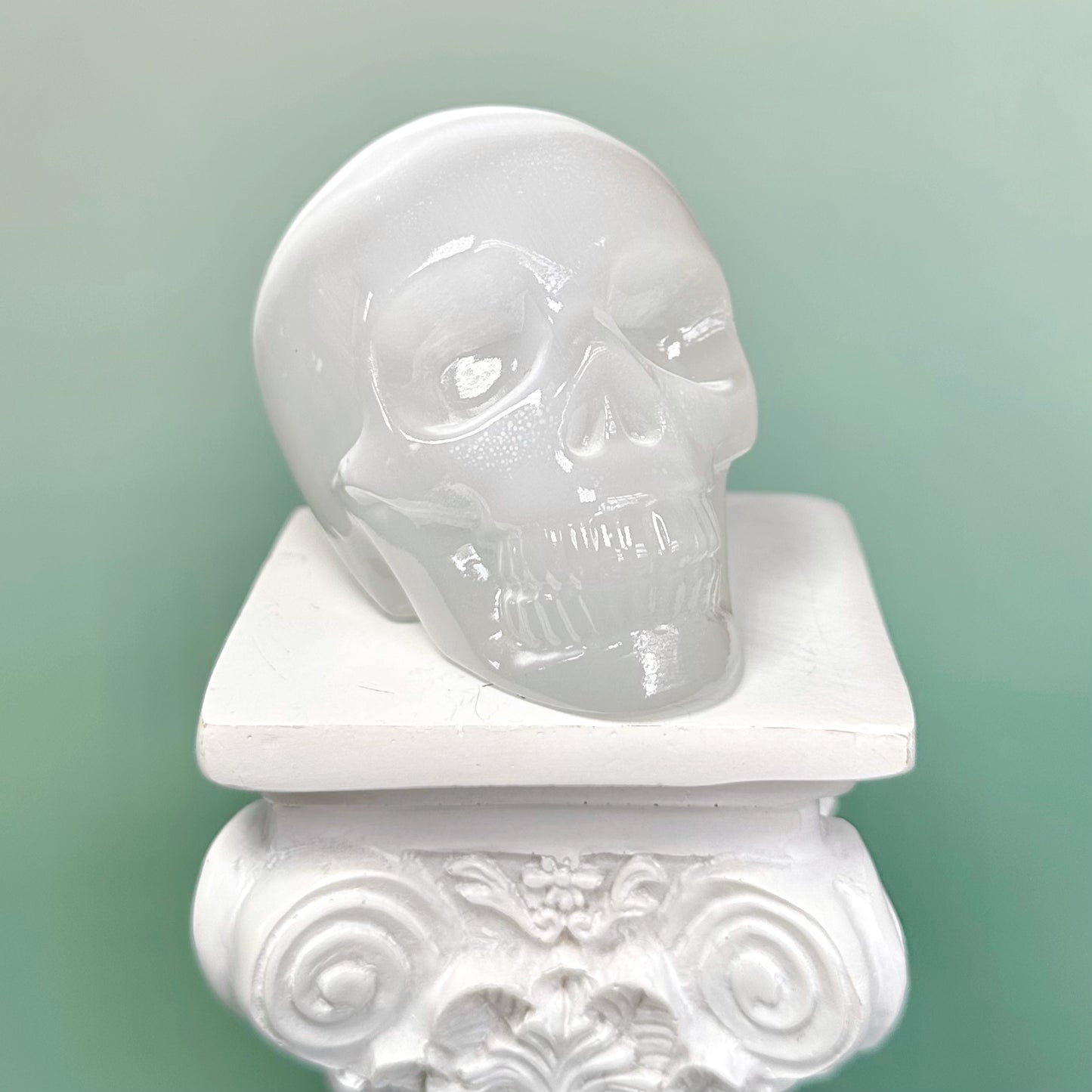 Selenite Skull
