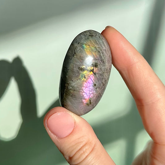 Rainbow Labradorite Palmstone