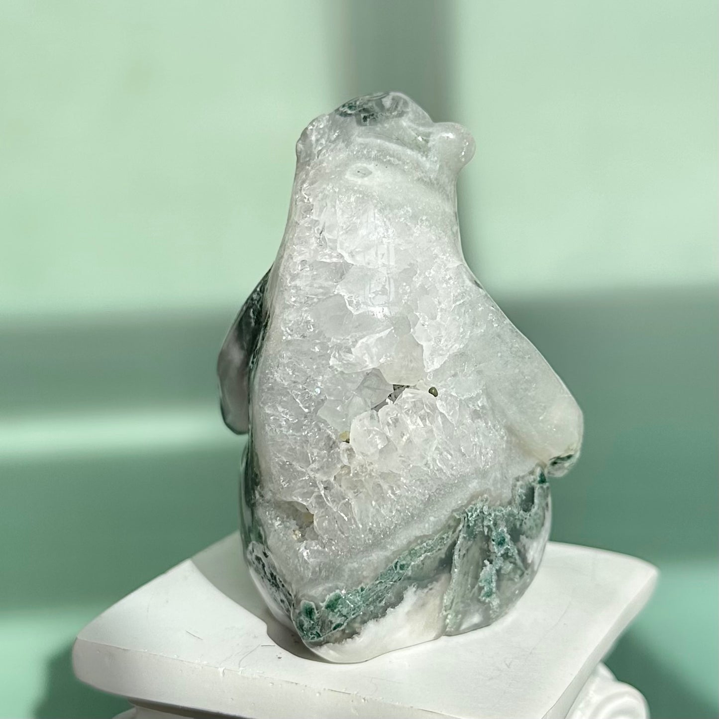 Moss Agate Bear
