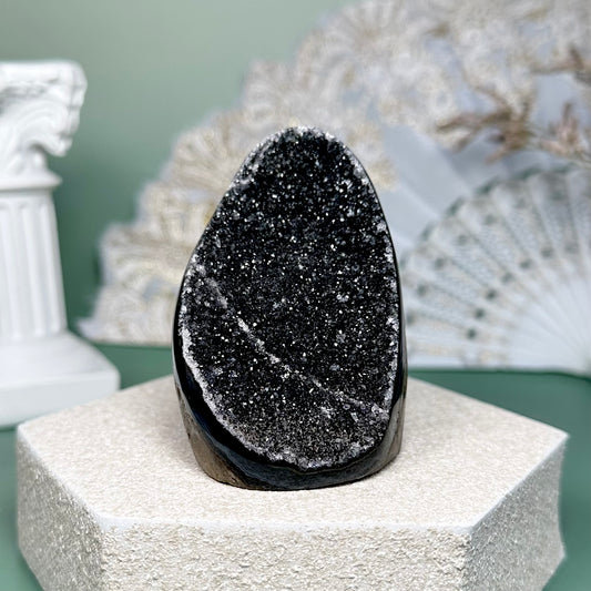 Black Amethyst Geode