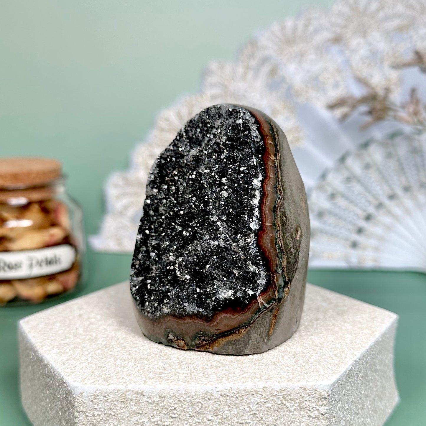Black Amethyst Geode