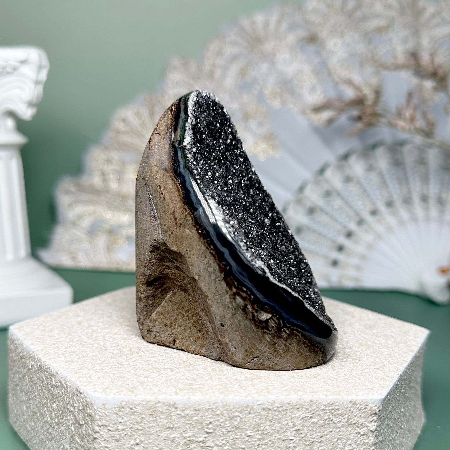 Black Amethyst Geode