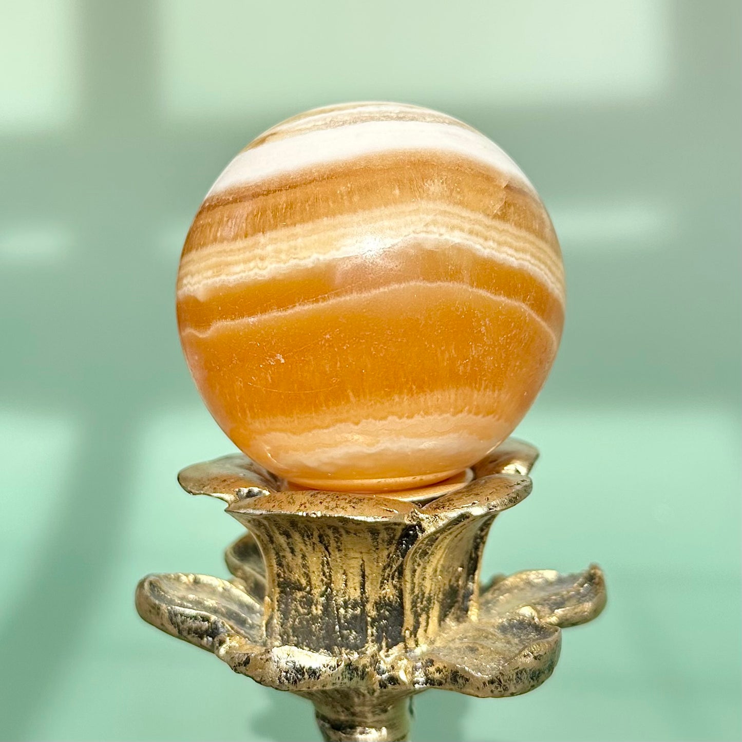 Orange Calcite Sphere