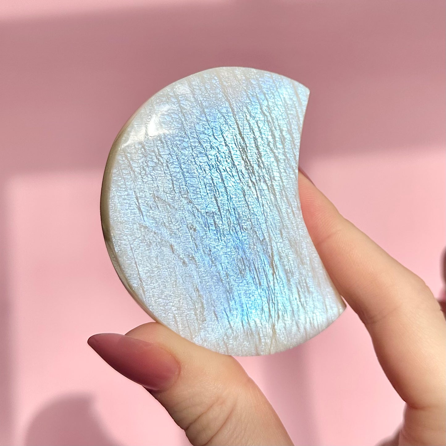 Moonstone Moon on stand