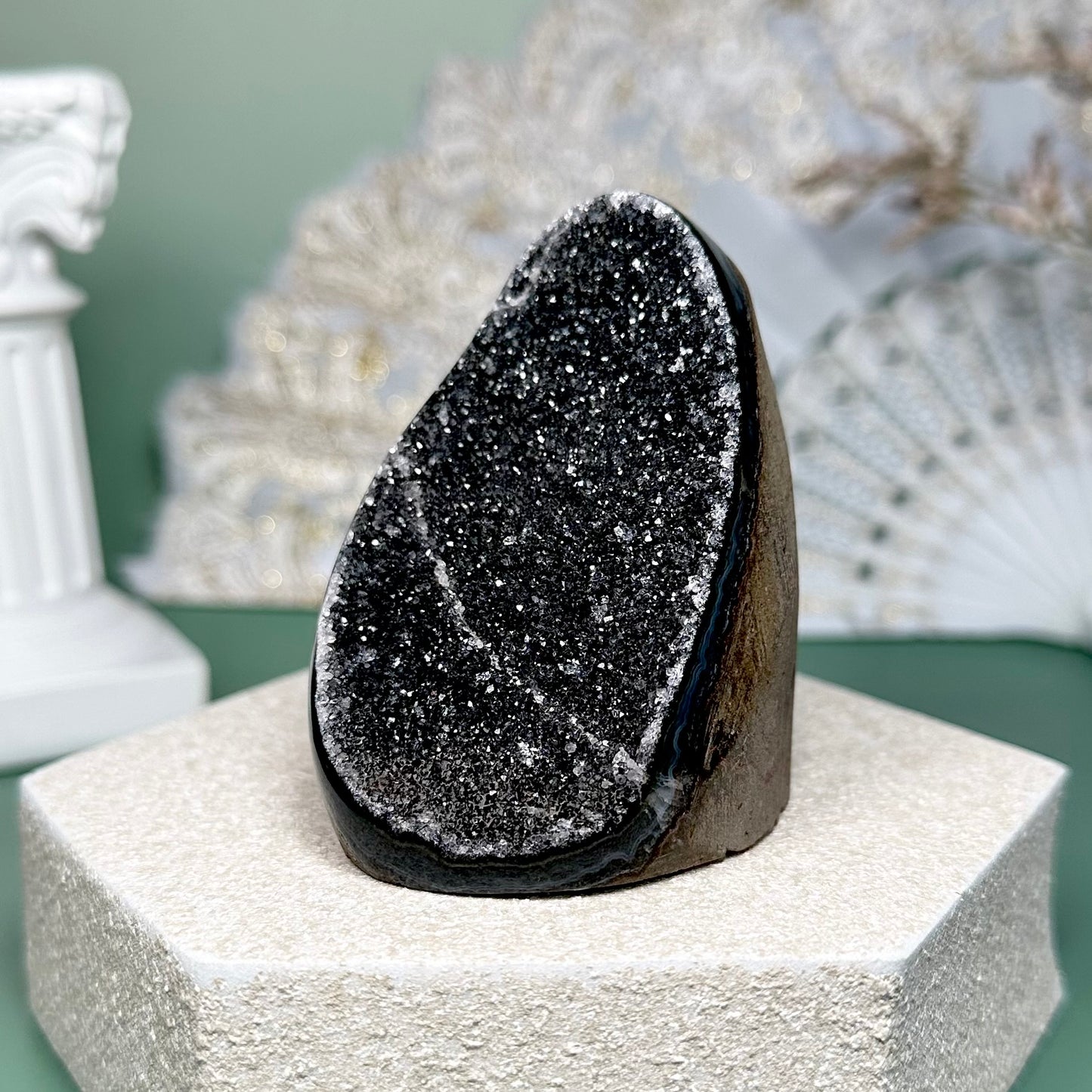Black Amethyst Geode