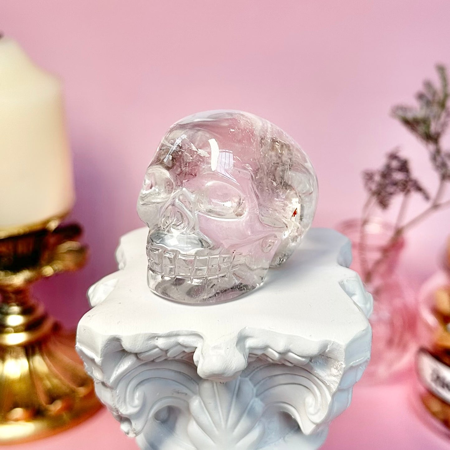 Clear Quartz Skull