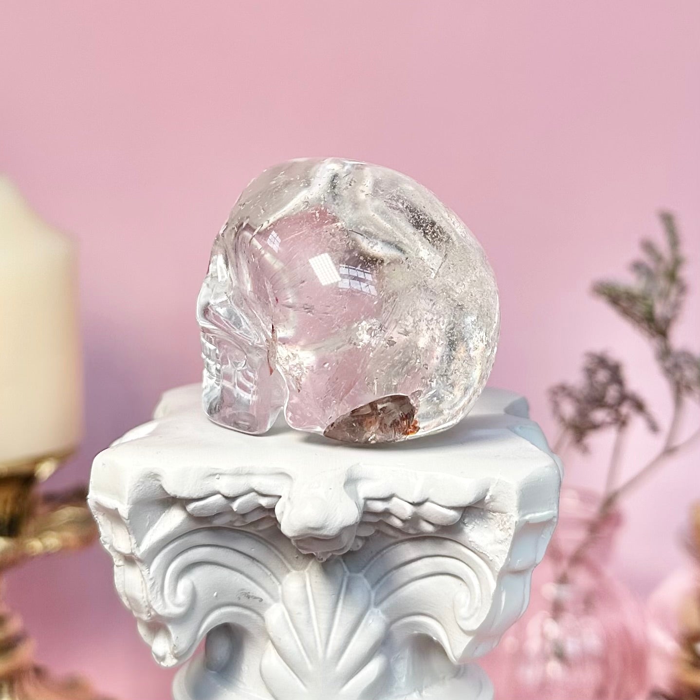 Clear Quartz Skull