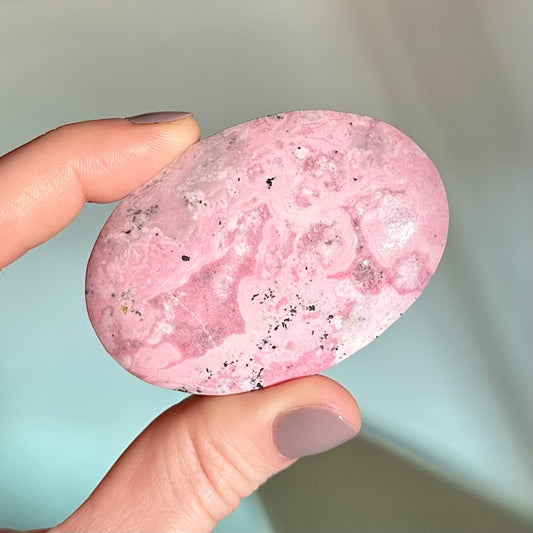 Rhodonite Palm Stone C