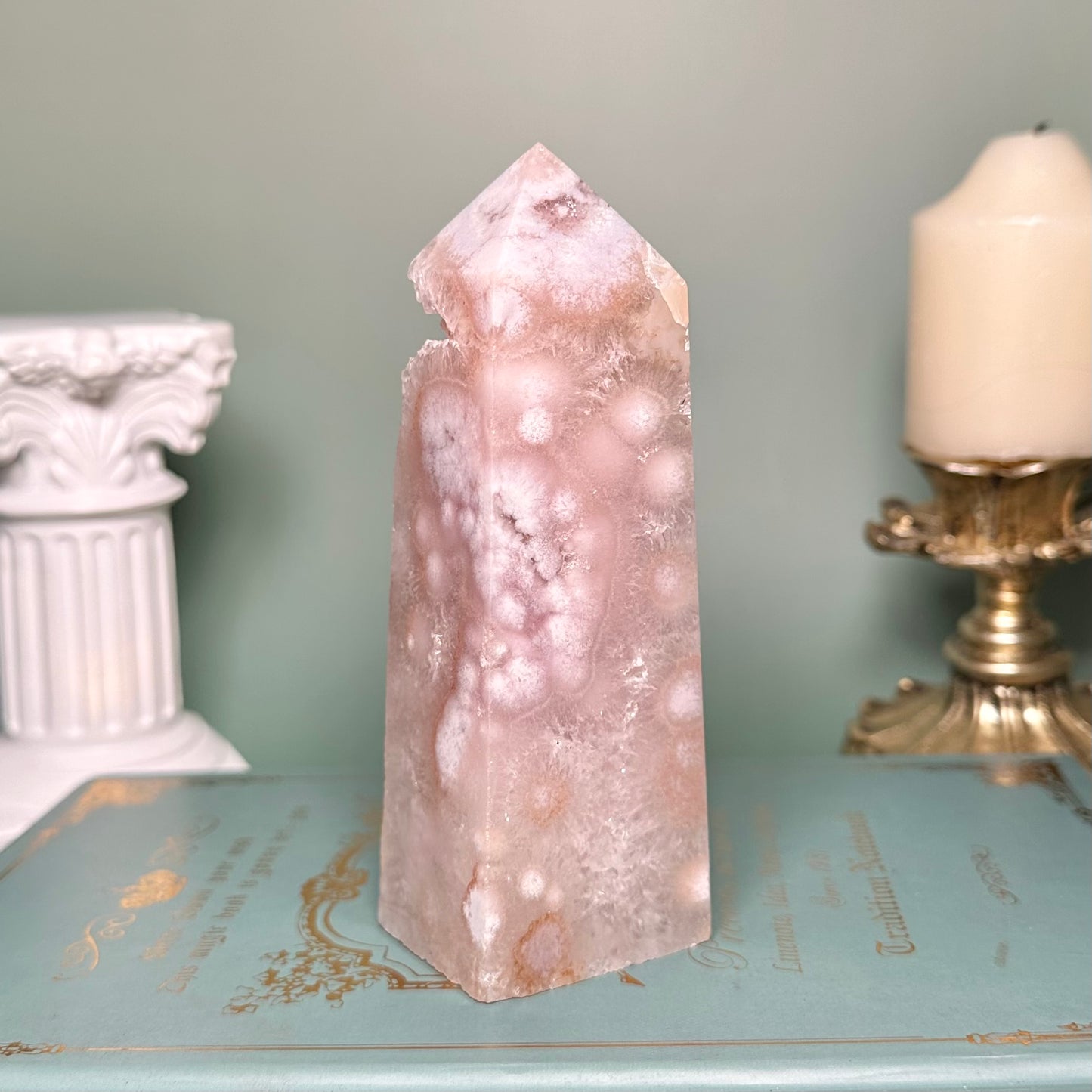Druzy Pink Amethyst Tower