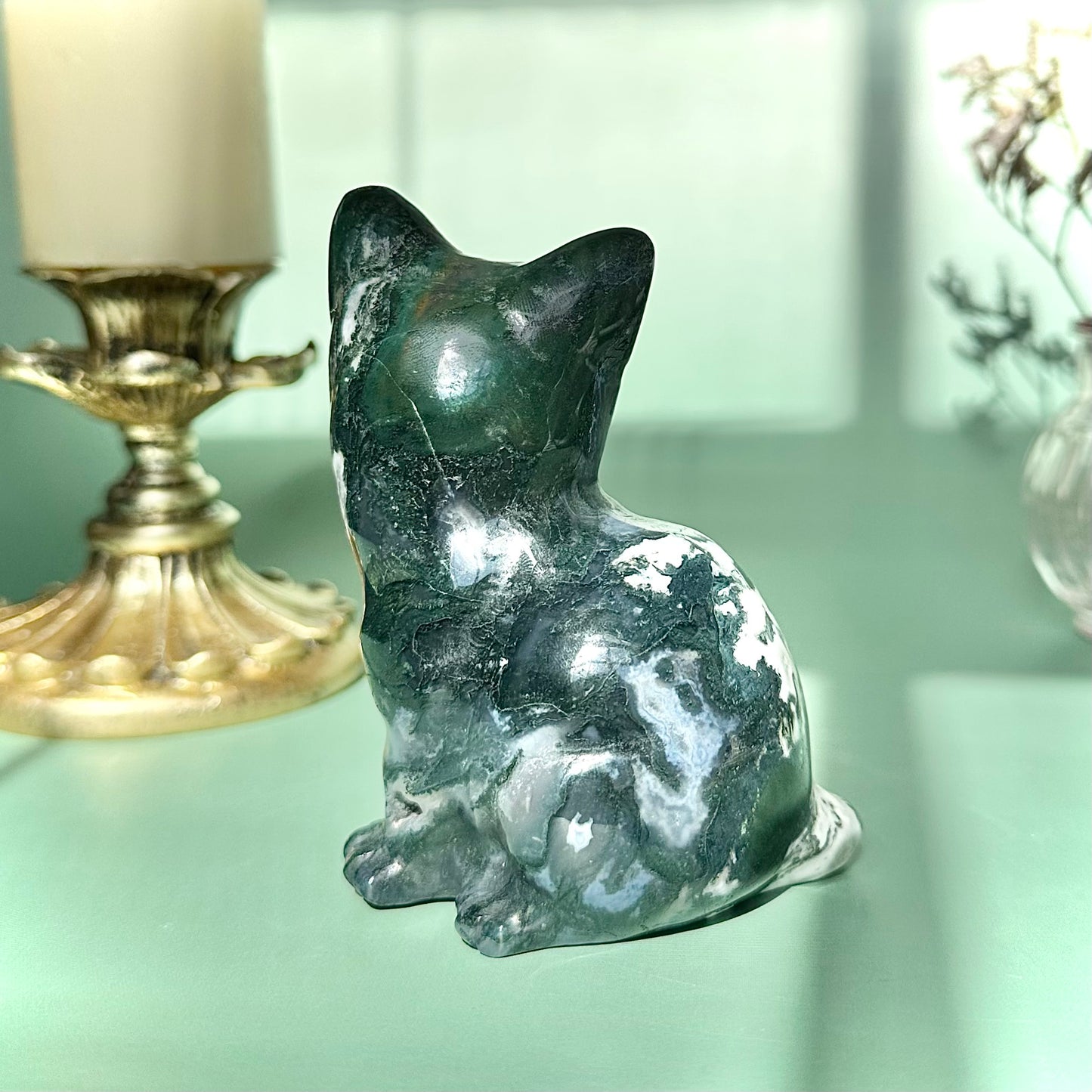 Moss Agate Cat
