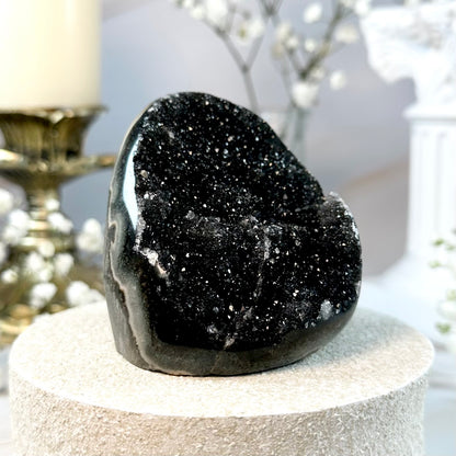 Black Amethyst Geode