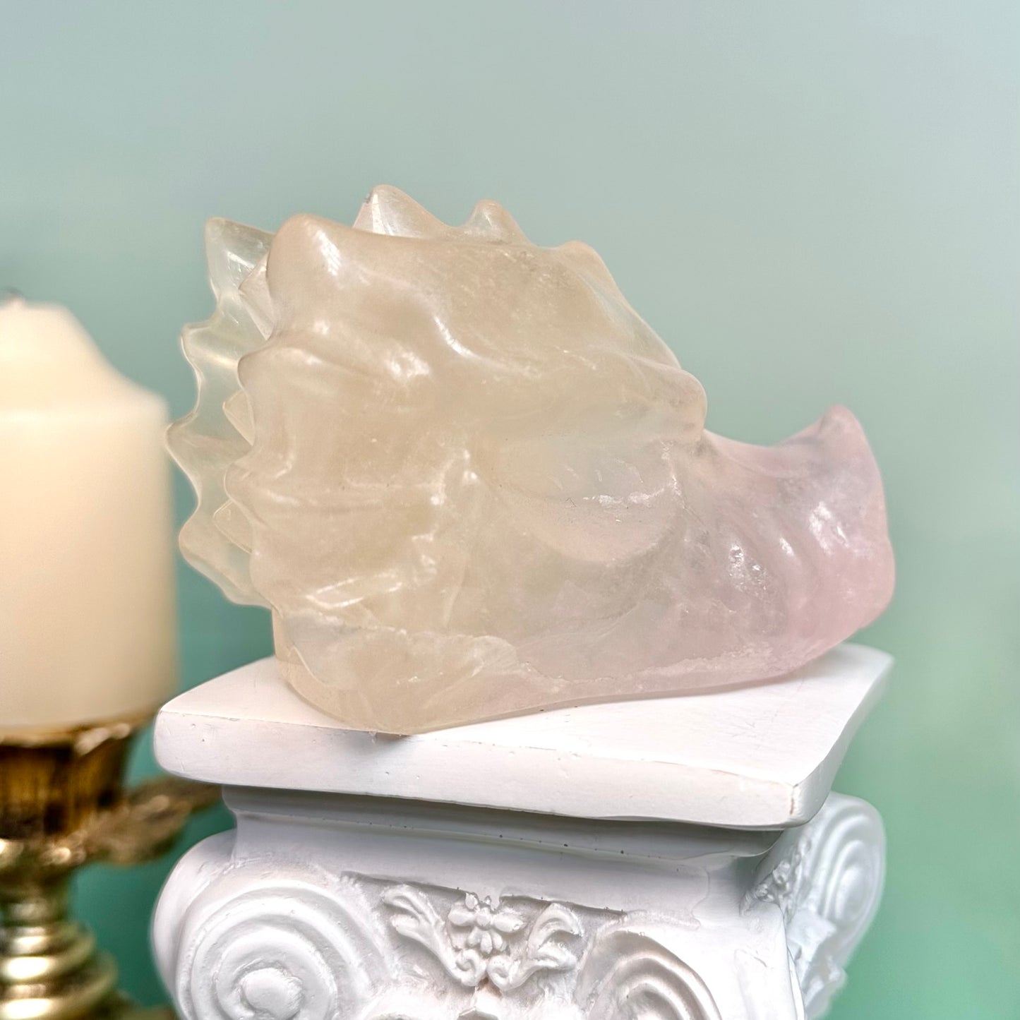 Yellow Fluorite Dragon