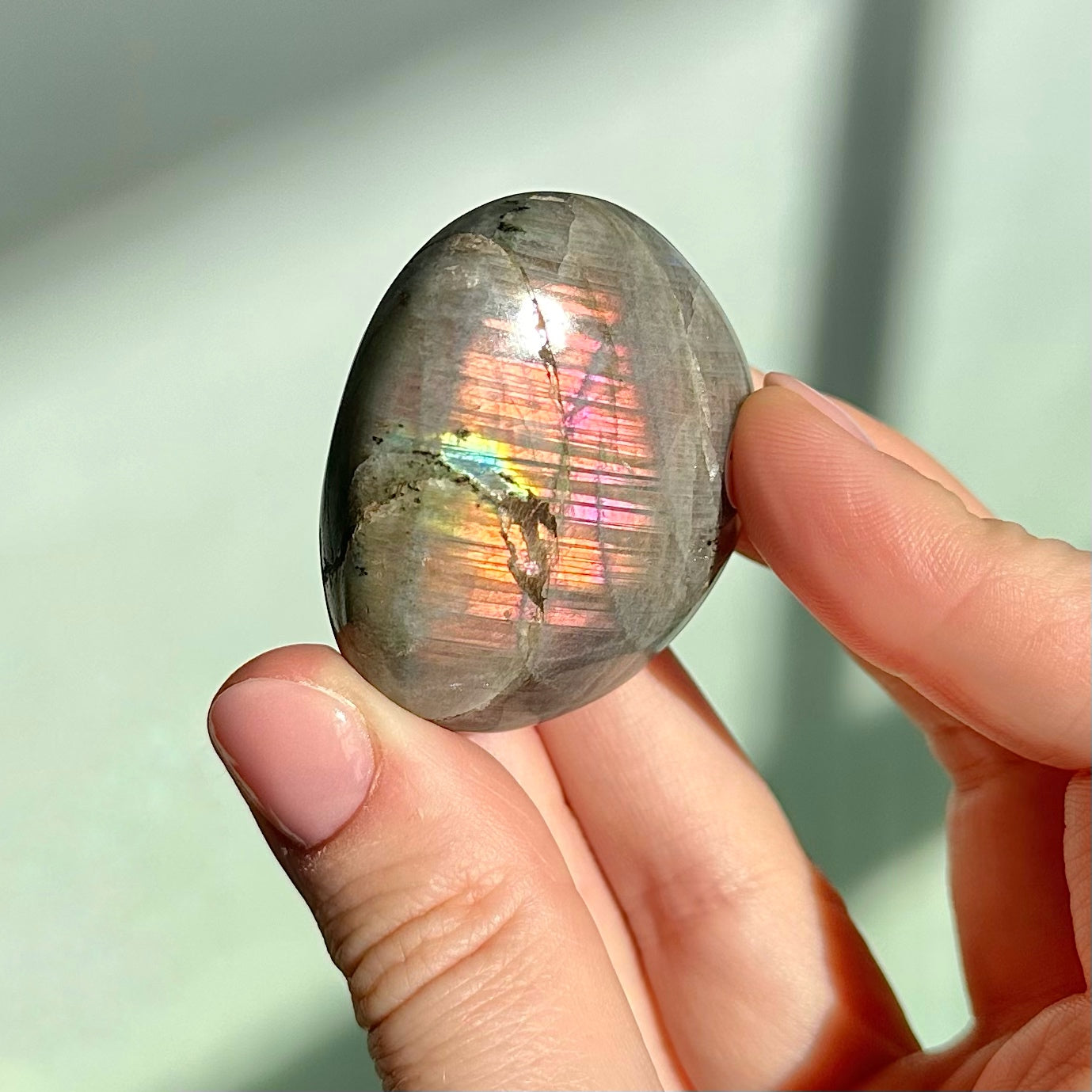 Sunset Labradorite Palmstone