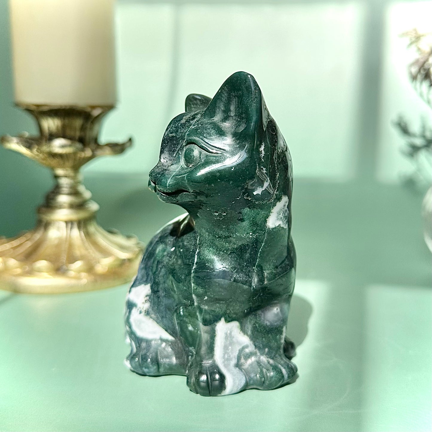Moss Agate Cat