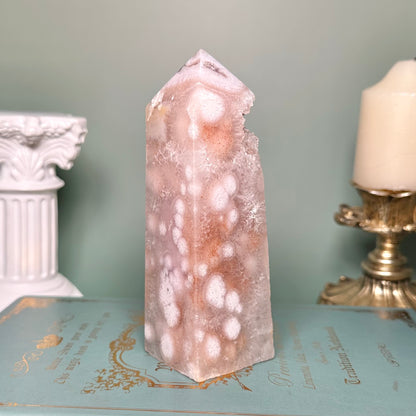 Druzy Pink Amethyst Tower