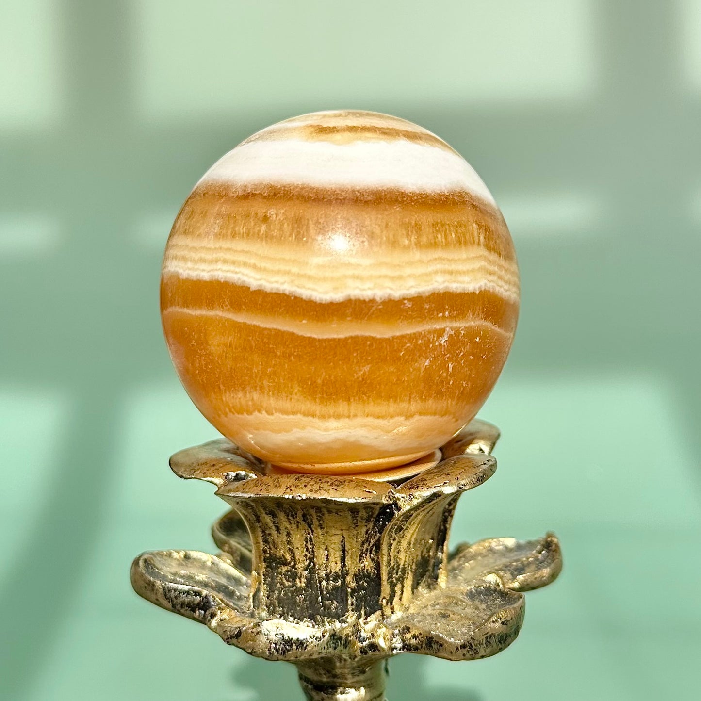 Orange Calcite Sphere