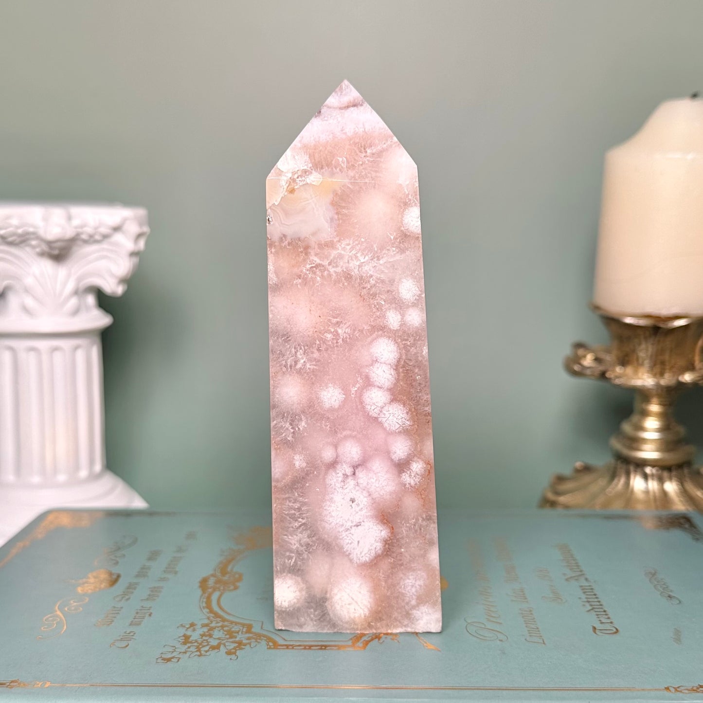 Druzy Pink Amethyst Tower