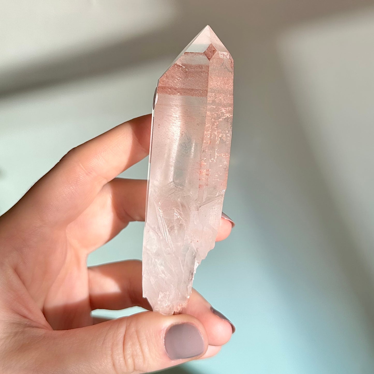 Hematoid Clear Quartz Point