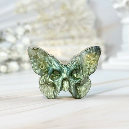 Labradorite Skull Butterfly