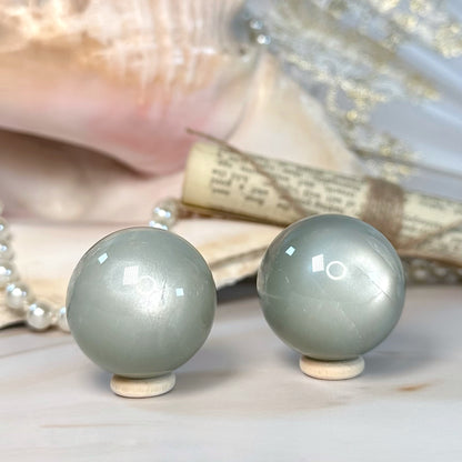 Sage Green Moonstone Sphere