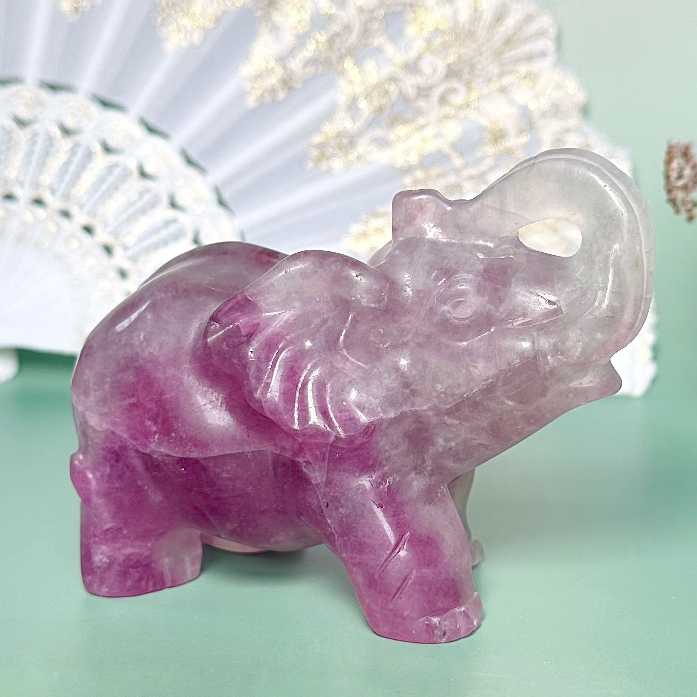 Statement Fluorite Elephant