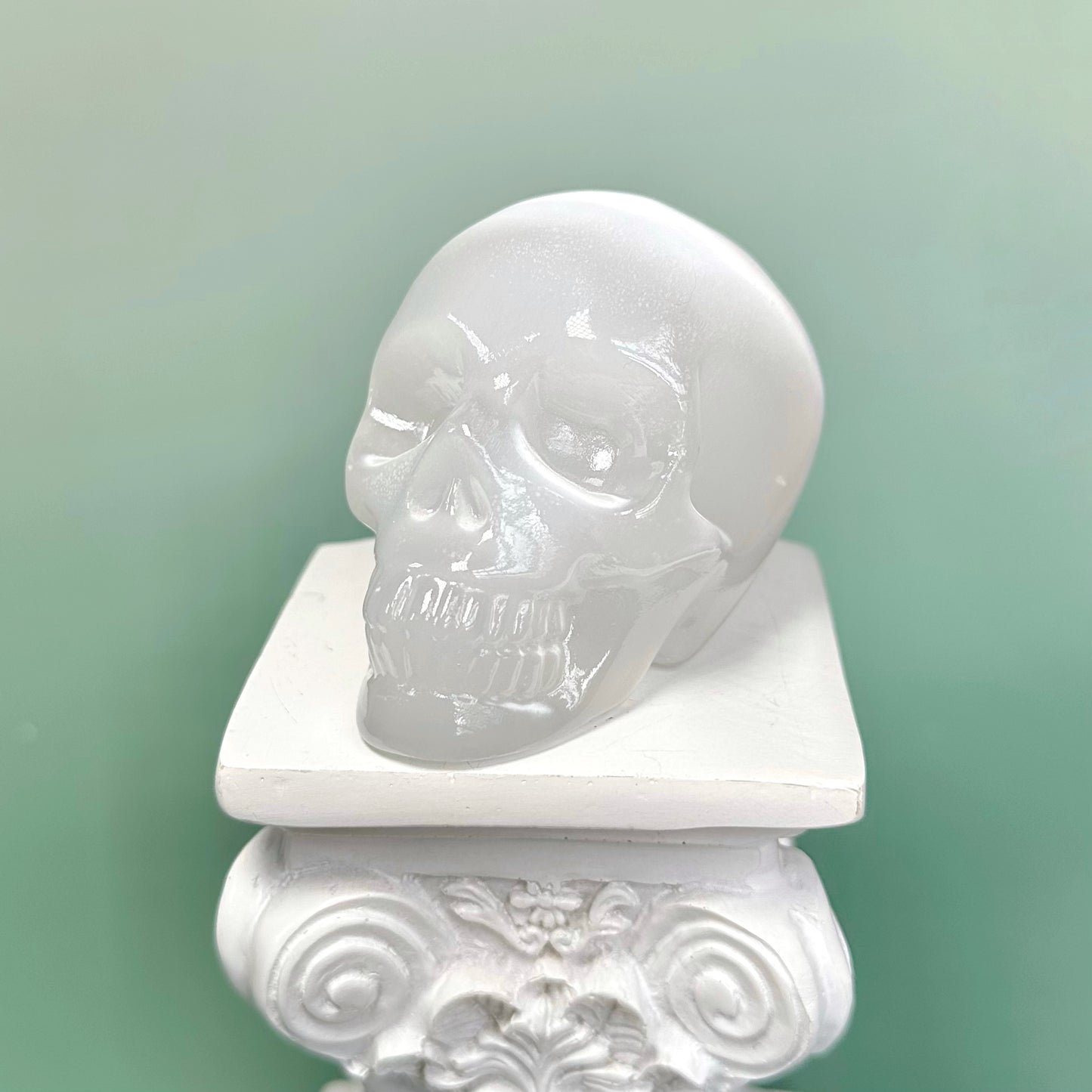 Selenite Skull