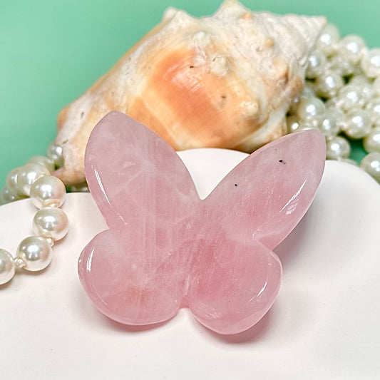 Rose Quartz Butterfly