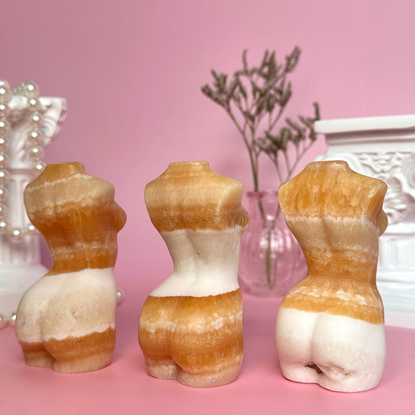 Orange Calcite Goddess
