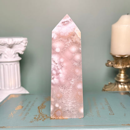 Druzy Pink Amethyst Tower