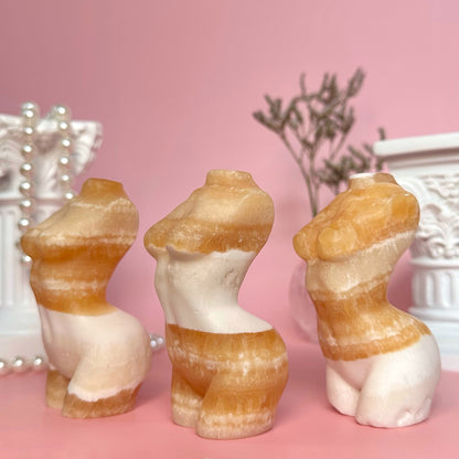 Orange Calcite Goddess