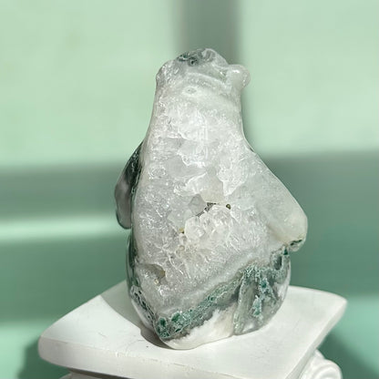 Moss Agate Bear