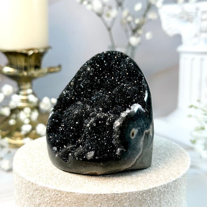 Black Amethyst Geode