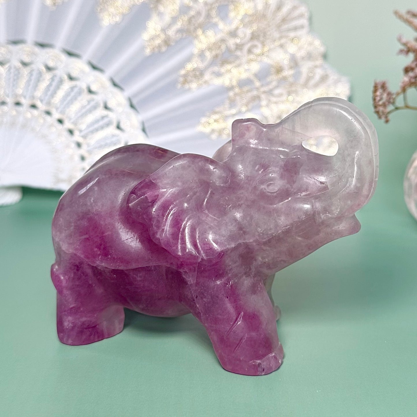 Statement Fluorite Elephant