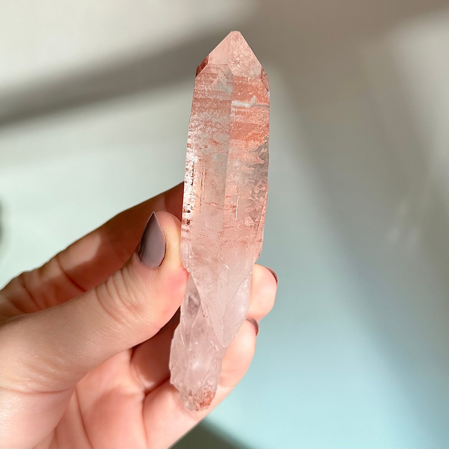 Hematoid Clear Quartz Point