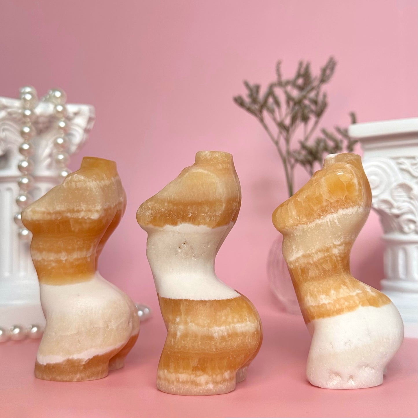 Orange Calcite Goddess