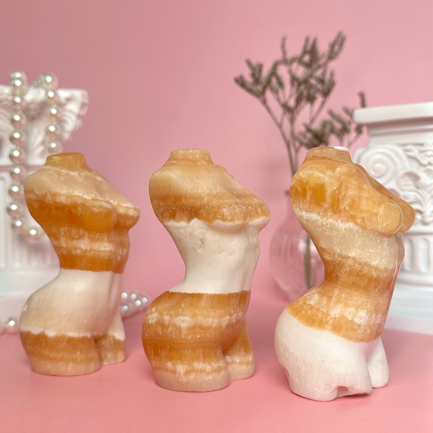 Orange Calcite Goddess