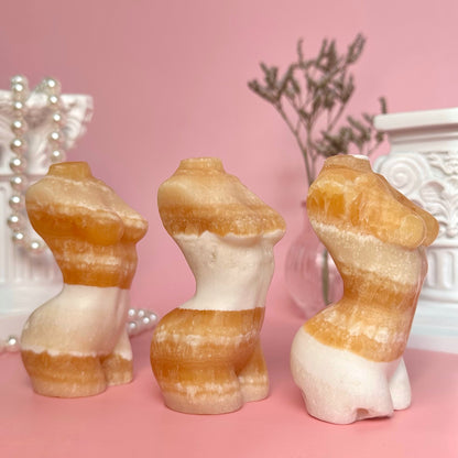 Orange Calcite Goddess