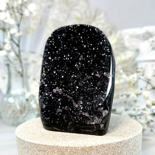 Black Amethyst Geode