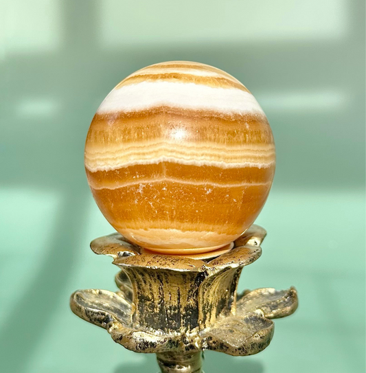 Orange Calcite Sphere